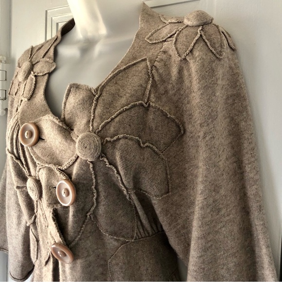 [Anthropologie][Knitted & Knotted] Floral ‘Thicket’ Cardigan Sweater - Picture 5 of 15